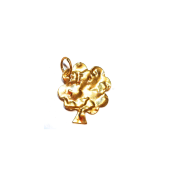 Bijuterie-simbol Trifoi cu patru foi de aur 14K