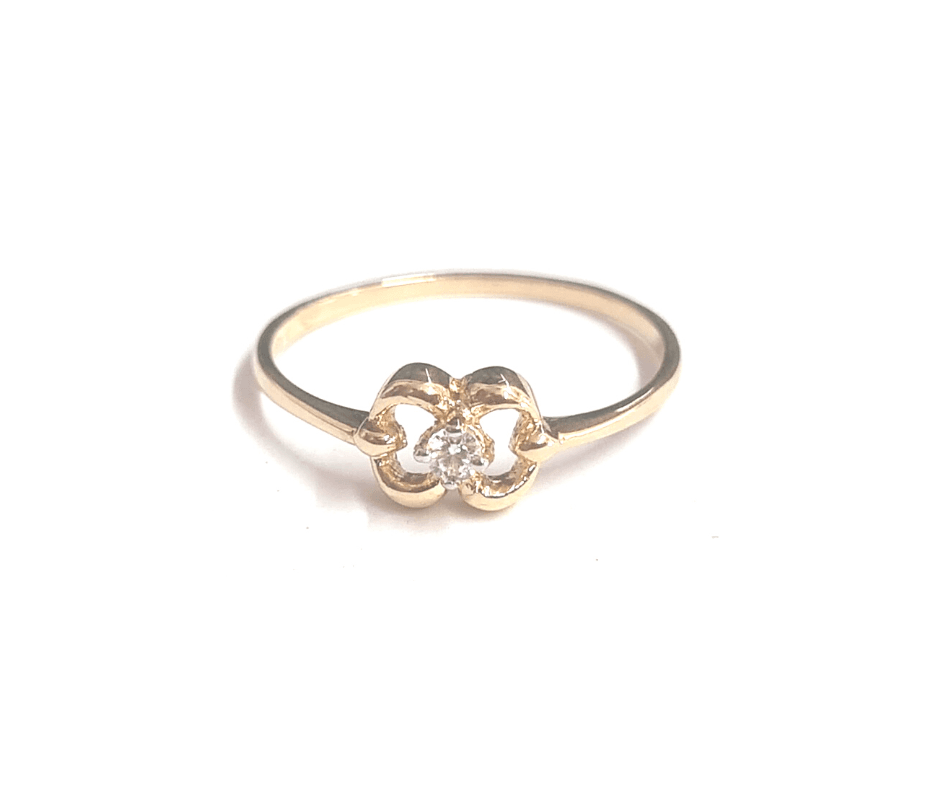 Inel de aur galben 14K model Crazy Nights