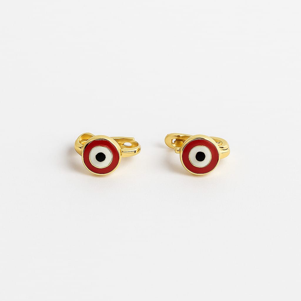 Cercei din Aur 14K cu Ochi Protector – Evil Eye Mini