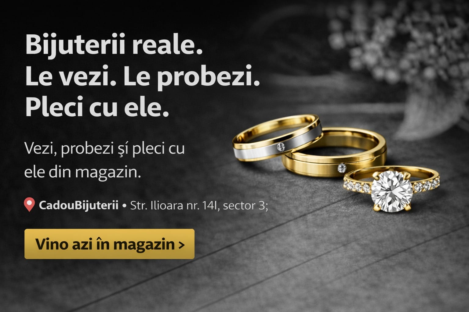 Bijuterii reale in magazinul CadouBijuterii.ro din Bucuresti, sector 3, strada ilioara nr. 14i