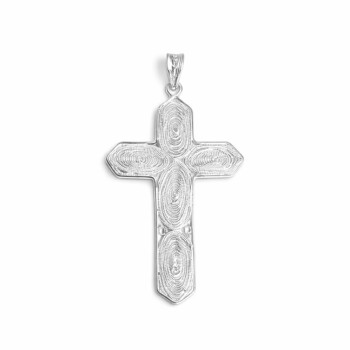 Cruciuliță din Argint 925 Filigran – Model Clasic Bizantin, Lucrat Fine