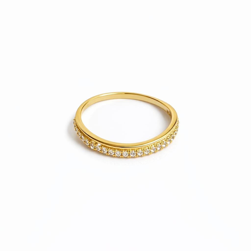 Inel din Aur Galben 14K cu pietre zirconia