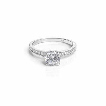 inel argint 925, inel cu zirconiu, inel solitaire argint, inel logodnă argint, bijuterii argint damă, inel elegant zirconiu