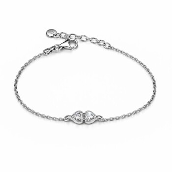 Brățară din argint 925 cu trei zirconii – Design Elegant Minimalist